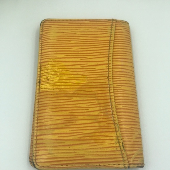 Louis Vuitton EPI Yellow Bifold Credit Card Wallet - Picture 3 of 6